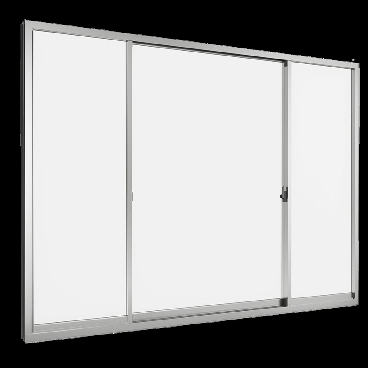 WE 70 series 3-panel 2-track aluminum glass sliding room door by TOSTEM.