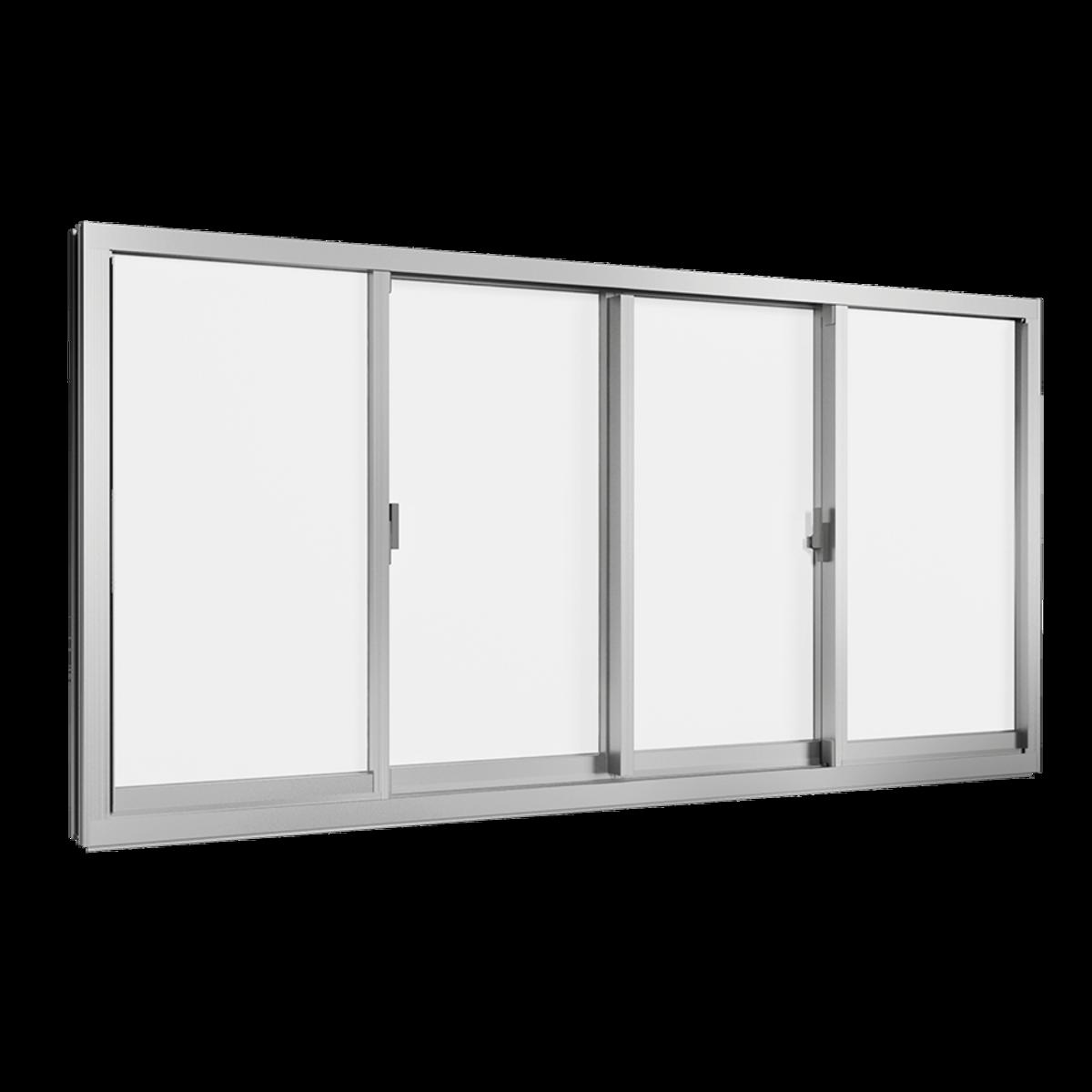 WE70 4-panel sliding window aluminium offers quality and style.