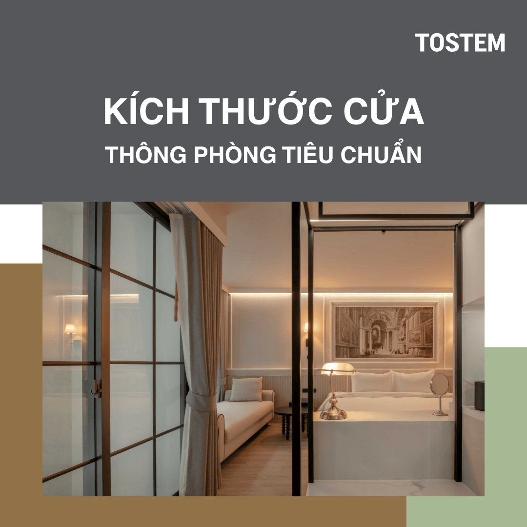 Kích thước cửa thông phòng tiêu chuẩn cho mọi không gian, hợp Phong Thủy