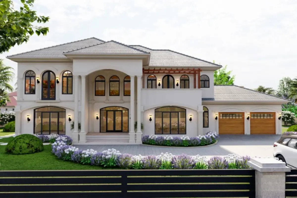 Công trình nhà vườn mái Nhật bền vững như biệt thự