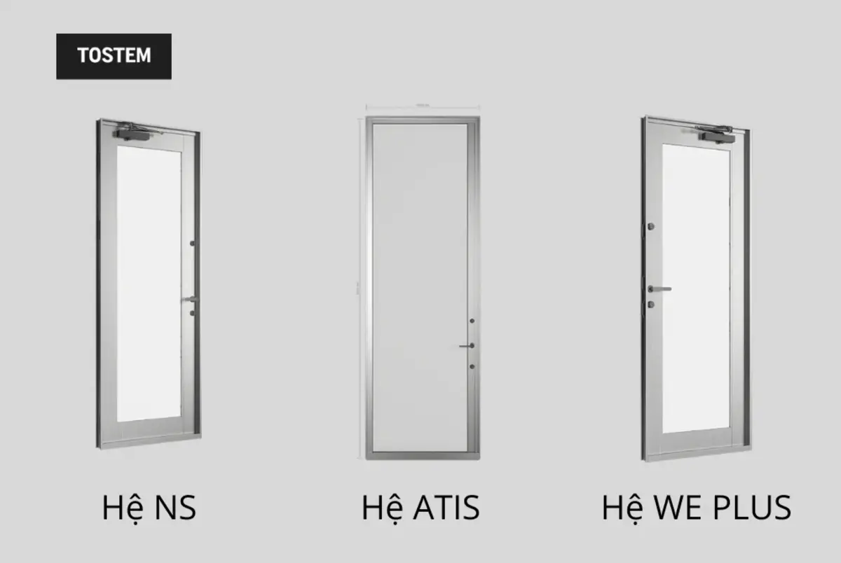 Cửa nhôm 1 cánh TOSTEM là cửa thông phòng không gian nhỏ