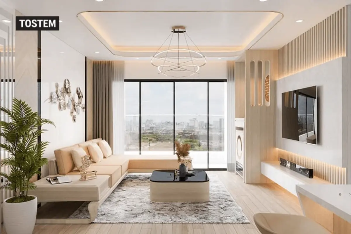 Cửa nhôm TOSTEM phù hợp kiến trúc hiện đại