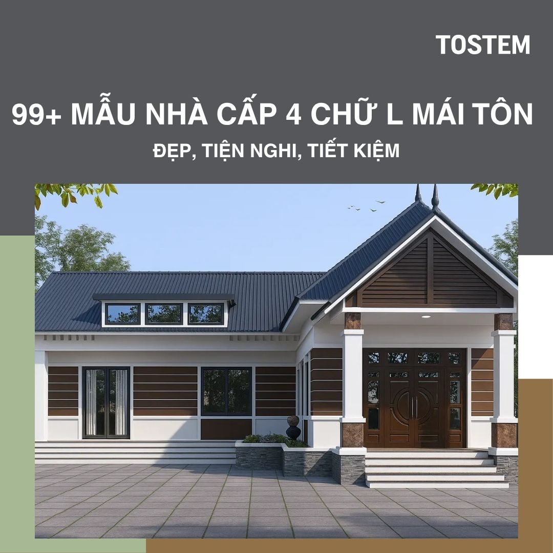 Tổng hợp 99+ mẫu nhà cấp 4 chữ L mái tôn đẹp, tiện nghi, tiết kiệm chi phí