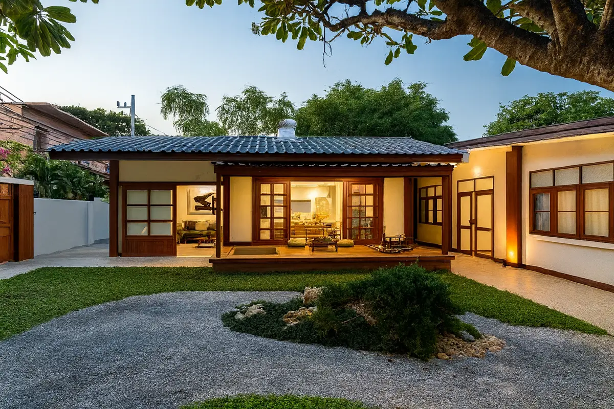 Nhà gỗ cấp 4 phong cách Nhật Bản hòa hợp với thiên nhiên