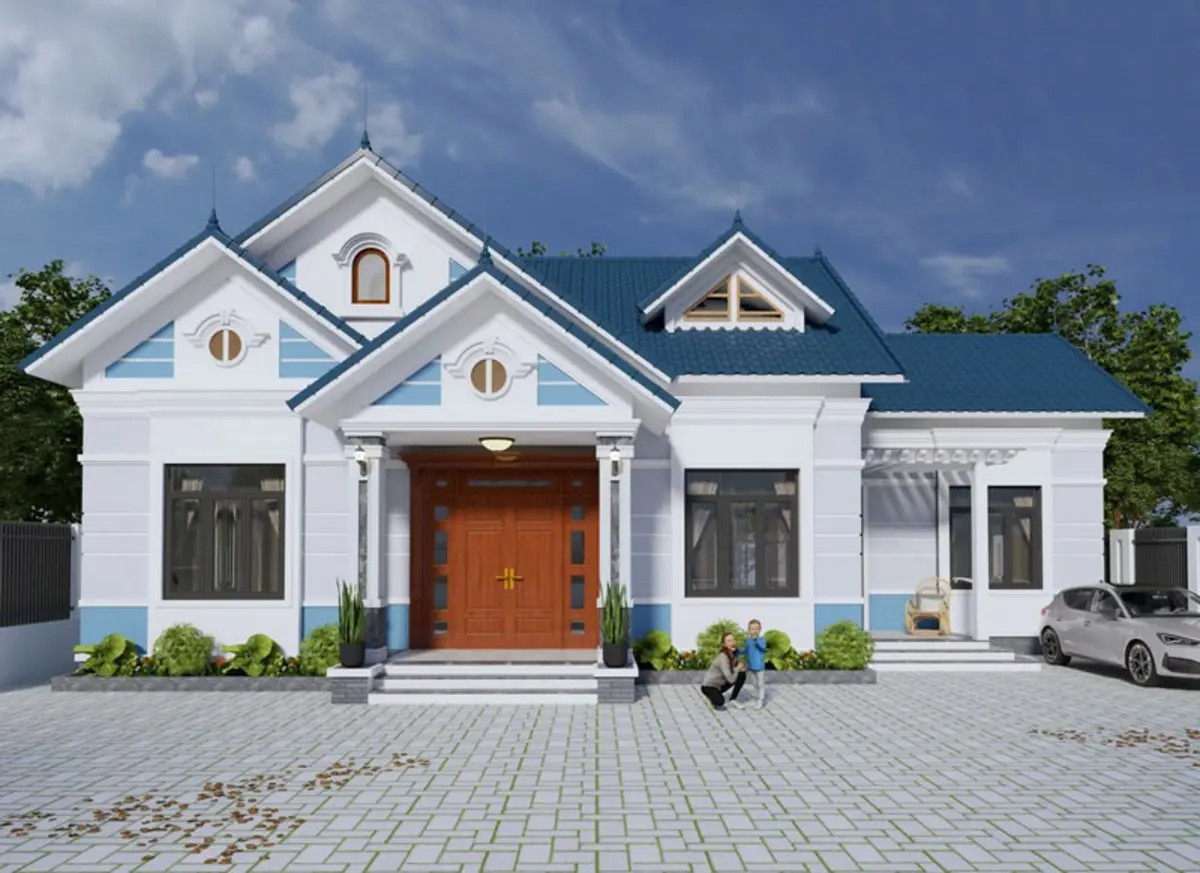 Nhà mái Thái phong cách hiện đại