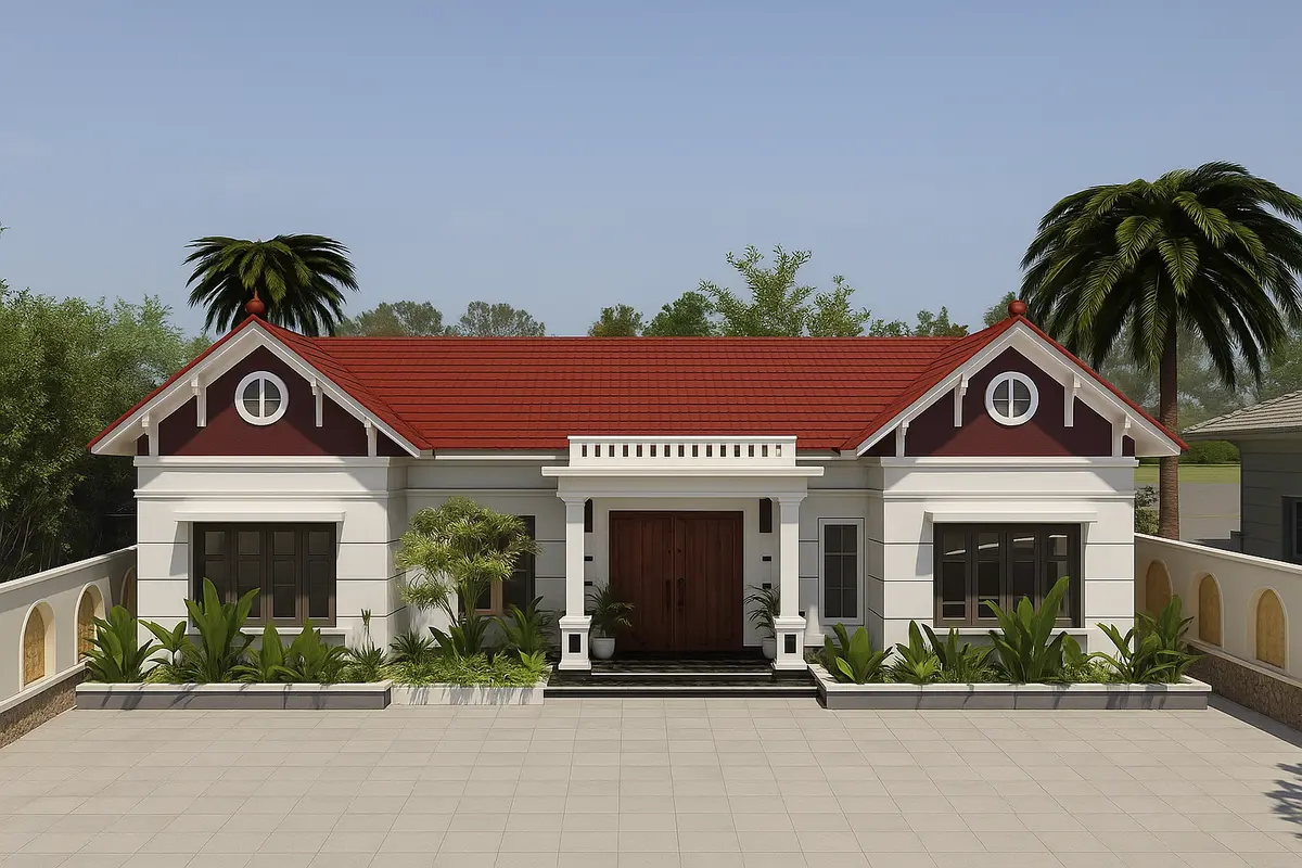 Nhà mái Thái phù hợp với khí hậu Việt Nam