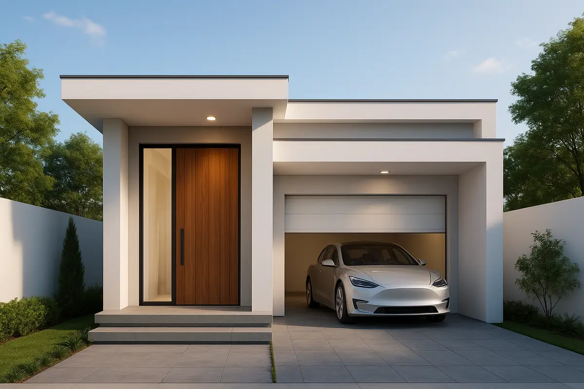 Nhà ống cấp 4 có gara ô tô