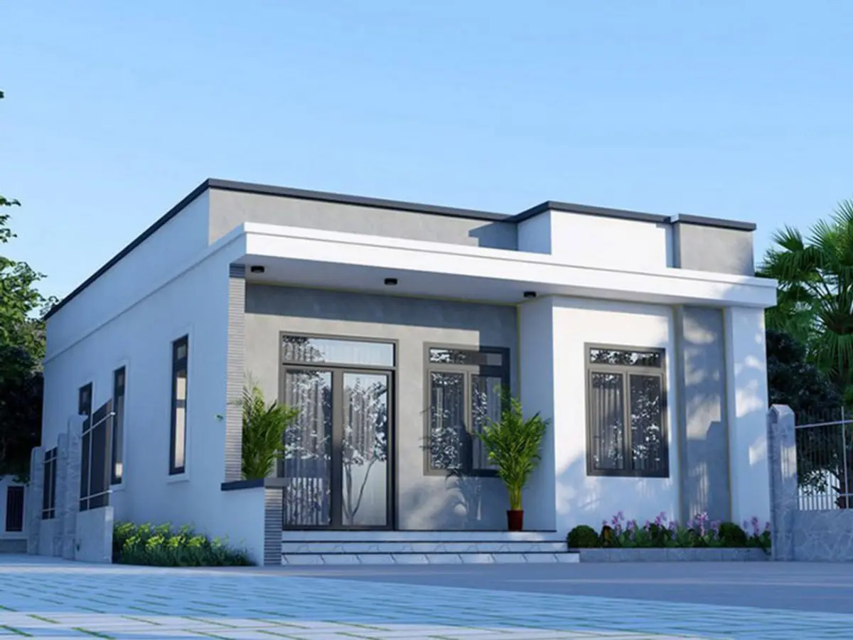 Nhà ống cấp 4 có 3 phòng ngủ cho gia đình 4-6 người