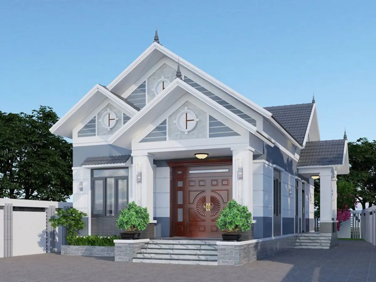 Nhà ống cấp 4 mái Thái