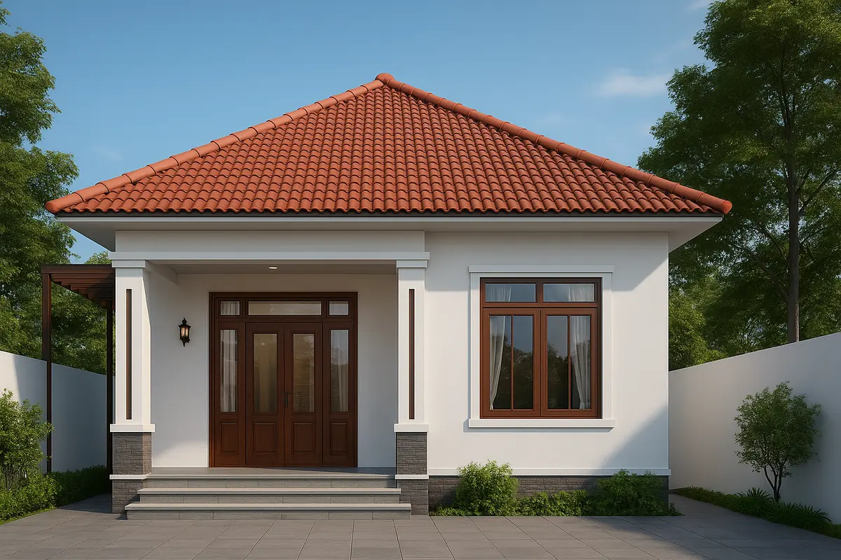 Nhà ống cấp 4 mái ngói