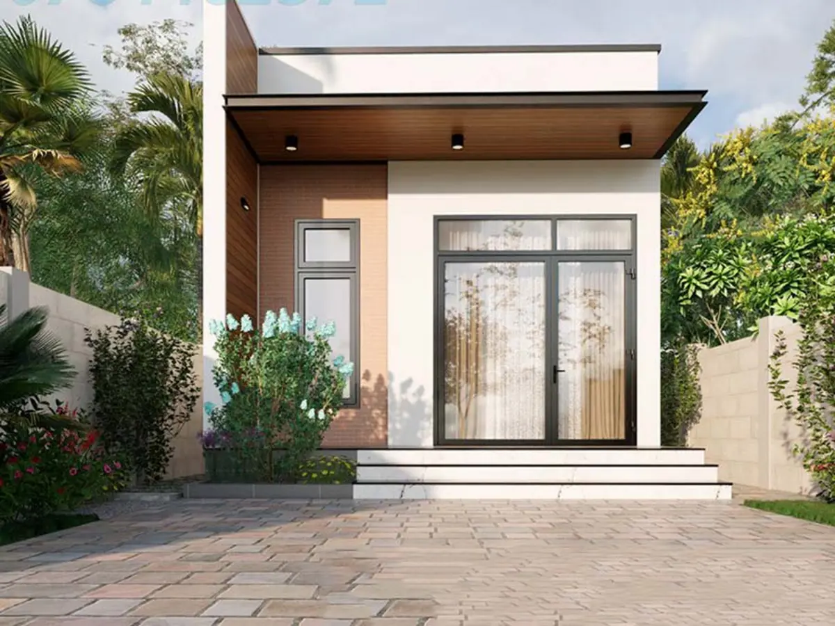 Nhà ống cấp 4 nông thôn mái bằng 200 triệu