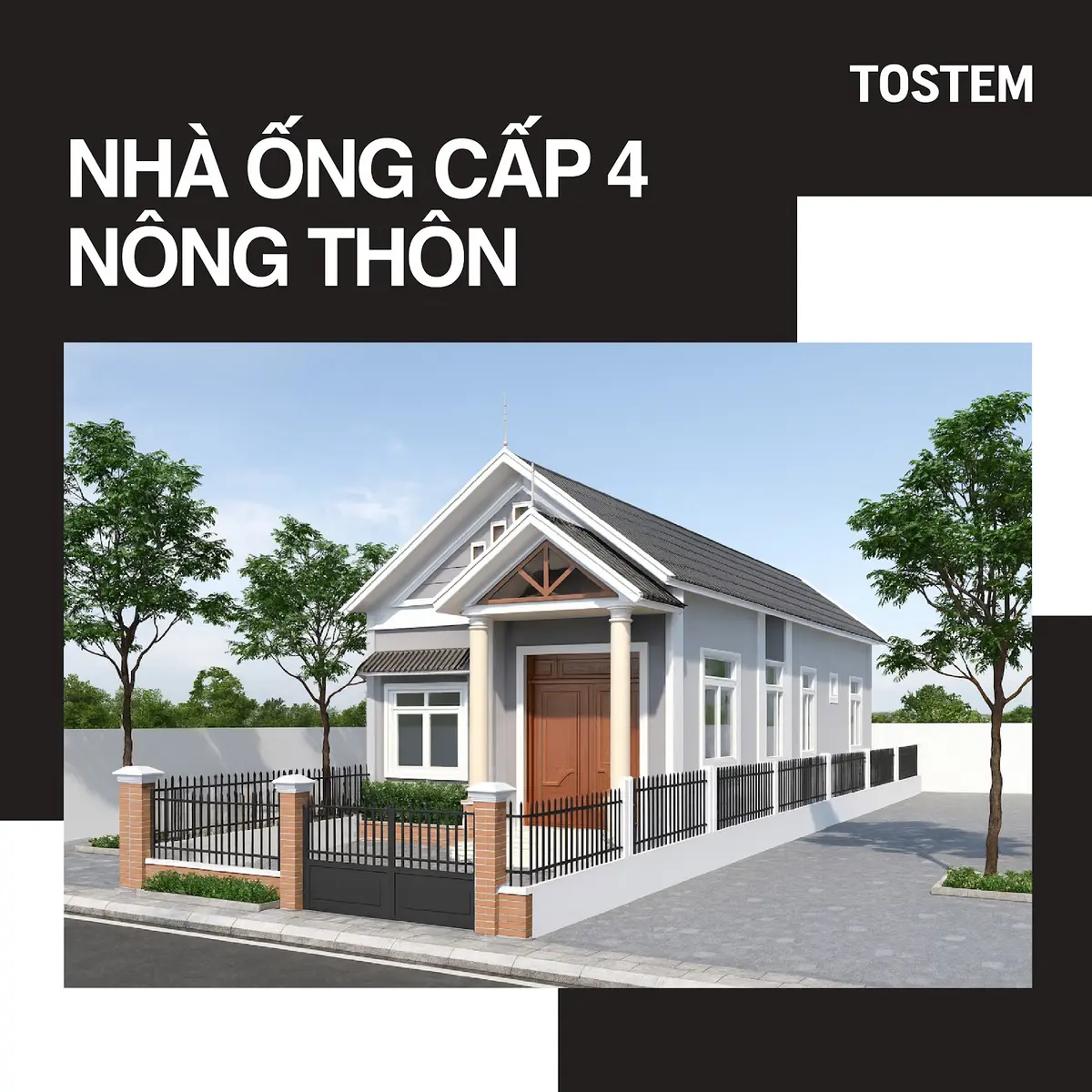 40+ mẫu nhà ống cấp 4 nông thôn – Giải pháp tối ưu cho diện tích hẹp