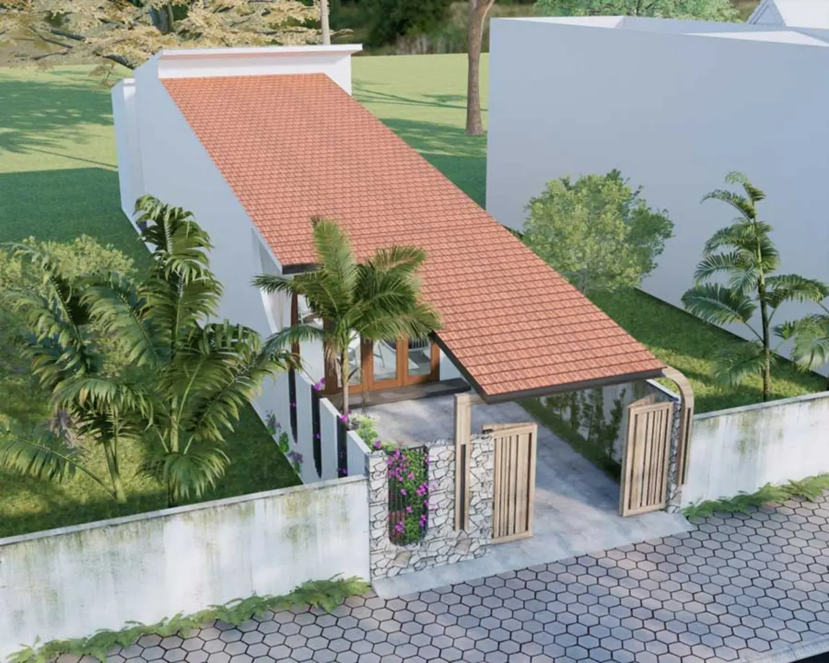 Nhà ống mái ngói có độ bền cao