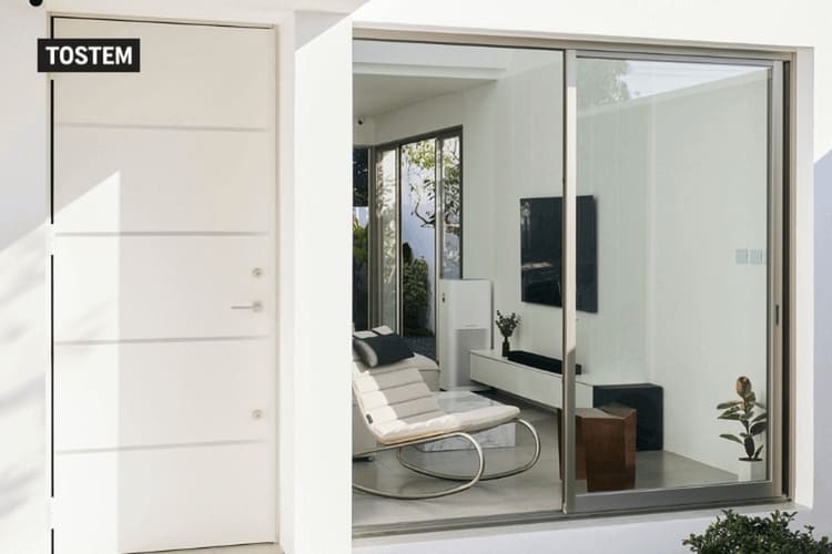 Mẫu cửa đi mở trượt 2 cánh 2 ray WE 70 đáp ứng mọi yêu cầu của người dùng