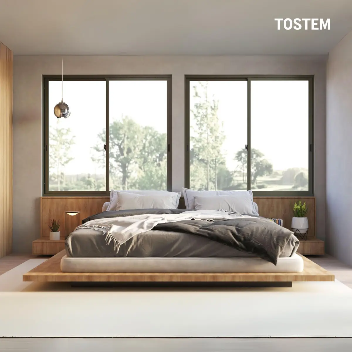 Kê đầu giường gần cửa sổ thì nên chú trọng đến chất lượng cửa