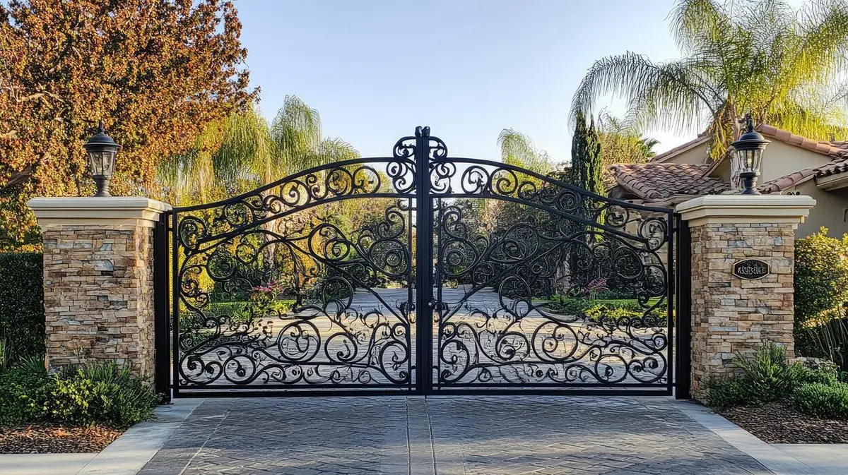 Cổng dành cho biệt thự và nhà vườn thường có chiều rộng từ 3,5 - 5m hoặc lớn hơn