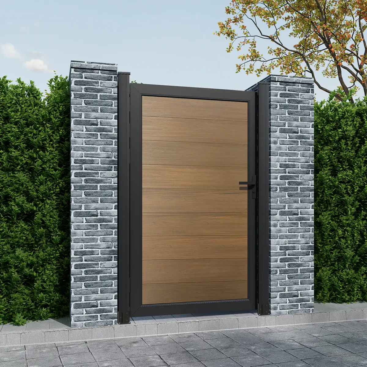 Kích thước cửa cổng nhà hệ cửa 1 cánh tiêu chuẩn là 81cm x 212cm