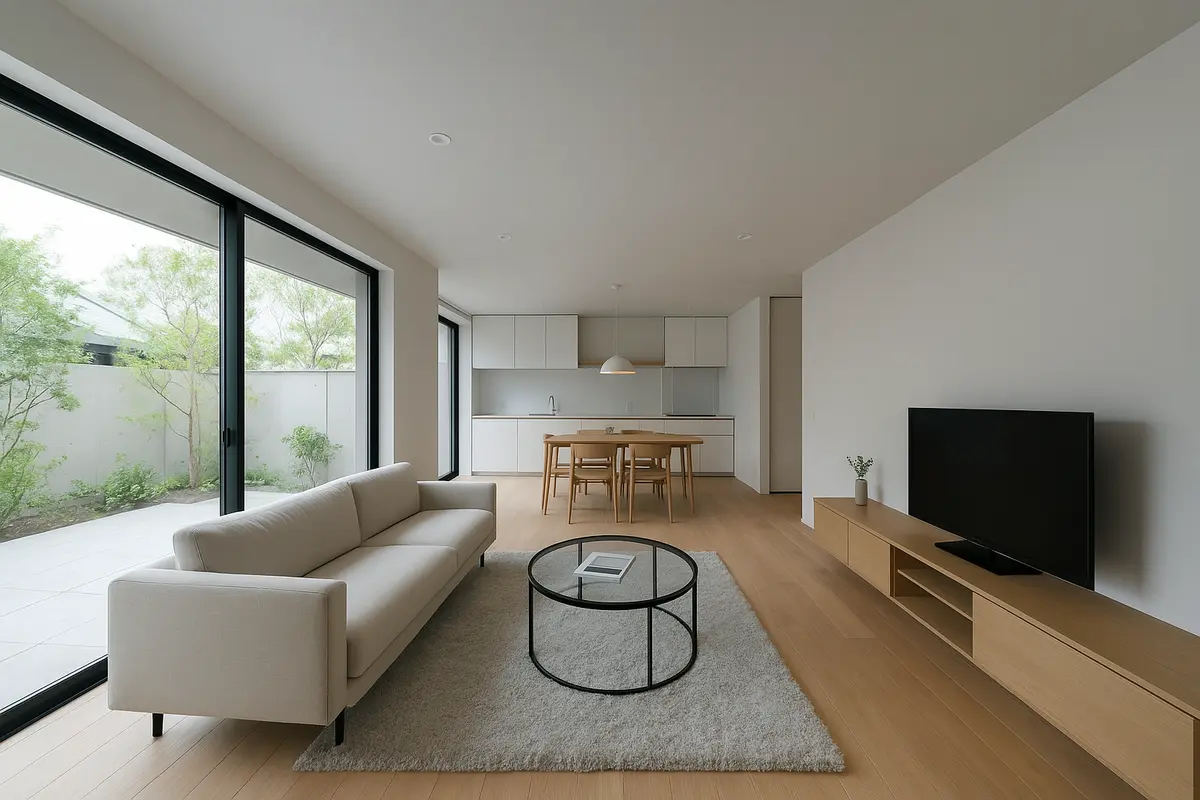 Mẫu cải tạo nhà cấp 4 chữ L phong cách hiện đại