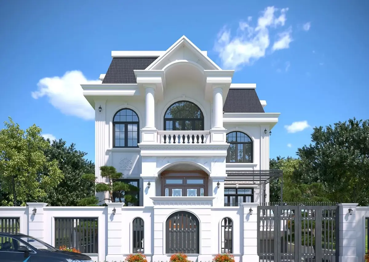 Nhà 2 tầng phong cách Bắc Âu tối ưu ánh sáng tự nhiên