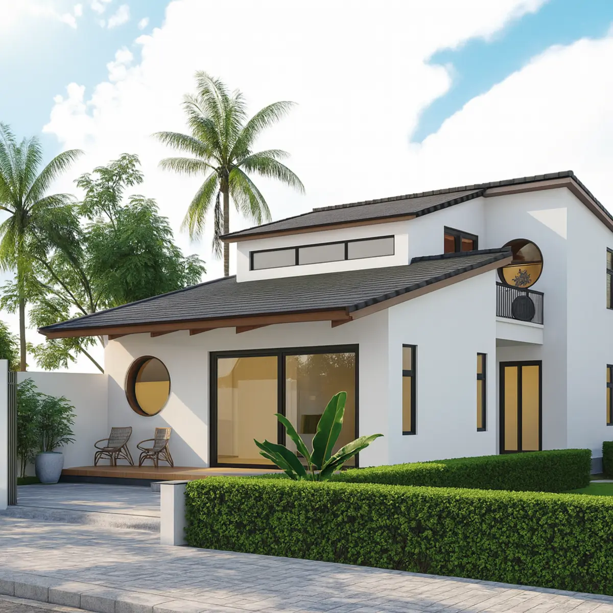 Nhà ống tận dụng chiều dài để bố trí phòng chức năng hợp lý