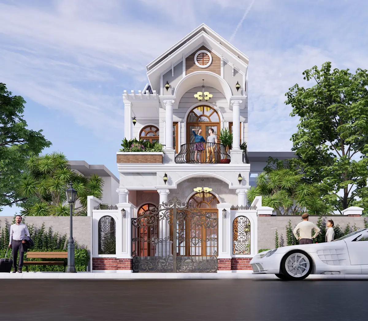 Tổng chi phí dự kiến cho việc xây dựng nhà mái Thái 2 tầng dao động từ 600 triệu đến 1,6 tỷ đồng