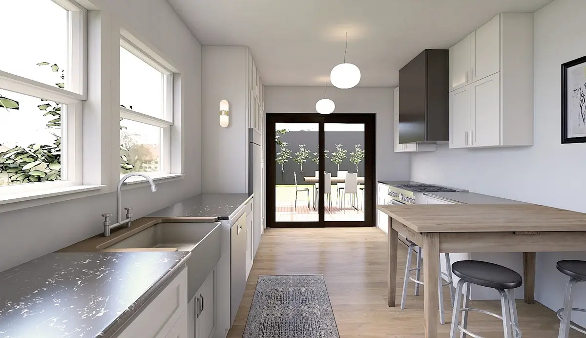 Bếp đối diện cửa chính có tốt không? Giải đáp chuẩn phong thủy