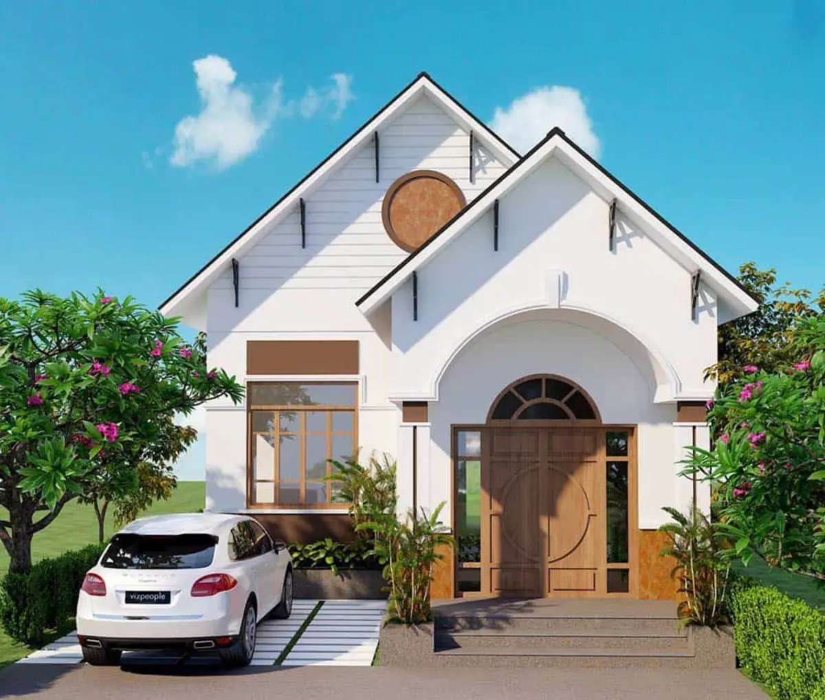 Vật liệu ngoại thất bền bỉ, tiết kiệm chi phí mà vẫn đảm bảo chất lượng.