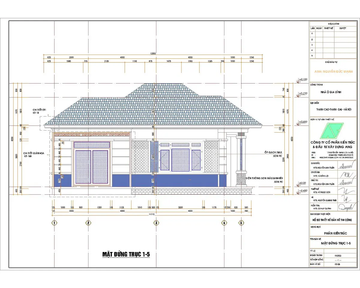 Các yếu tố cơ bản trong bản vẽ giúp người đọc nắm rõ thông tin, bố cục và quy mô công trình