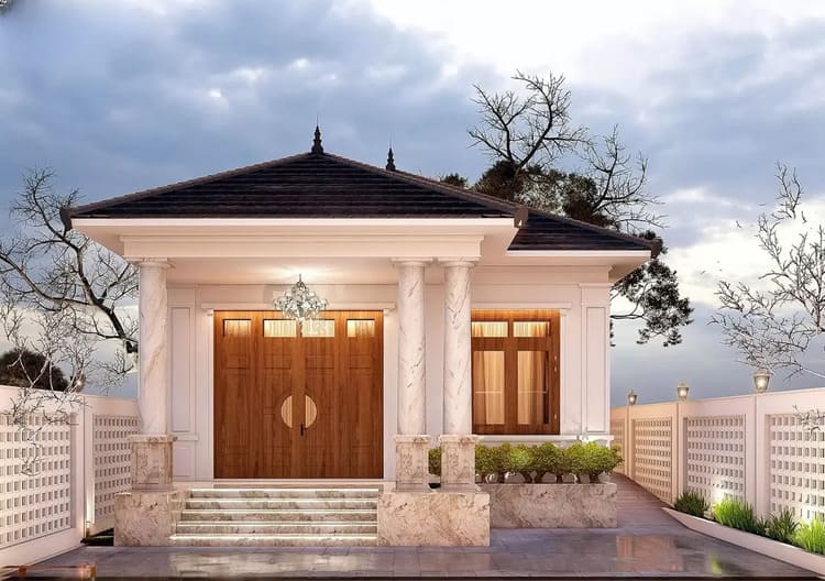 Mẫu nhà cấp 4 mái Nhật 4 phòng ngủ đẹp, bền bỉ theo thời gian