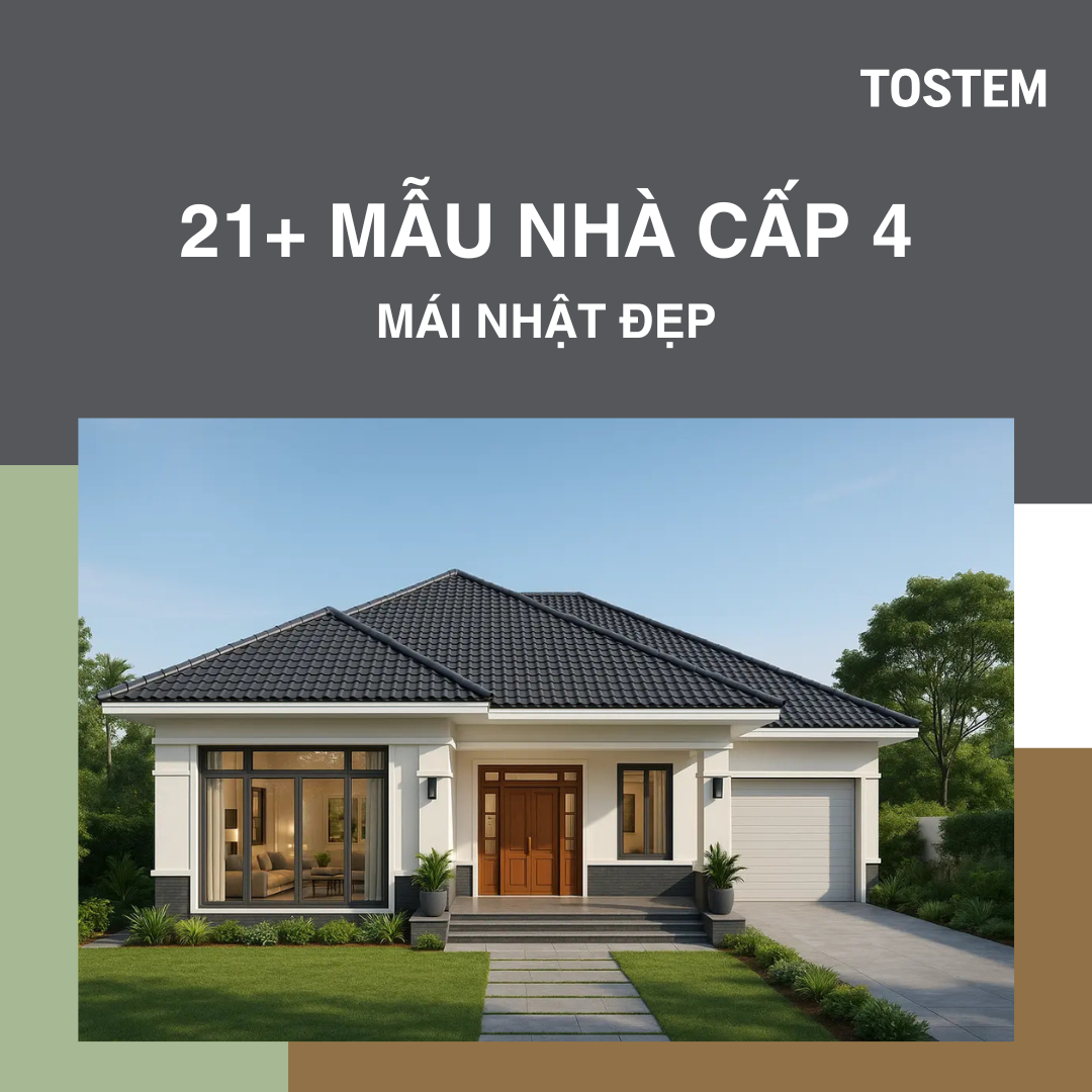 21+ mẫu nhà cấp 4 mái nhật 3 phòng ngủ hiện đại, tiện nghi