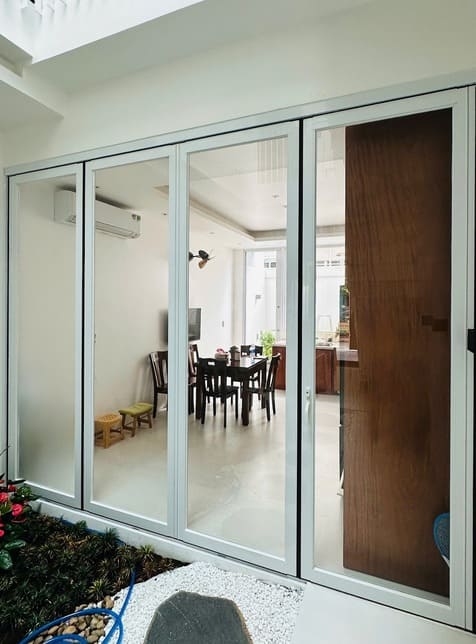 Aluminum folding sliding doors