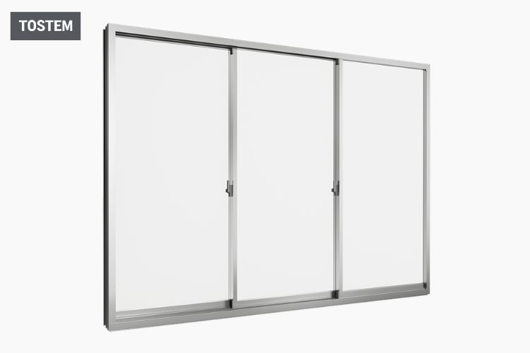Cửa đi trượt 3 cánh 3 ray Grants cao cấp