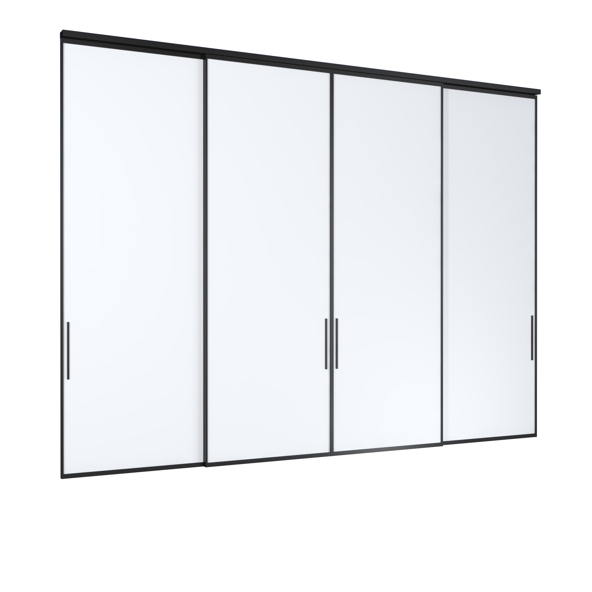 IN16 CỬA ĐI TRƯỢT TREO 4 CÁNH 2 RAY