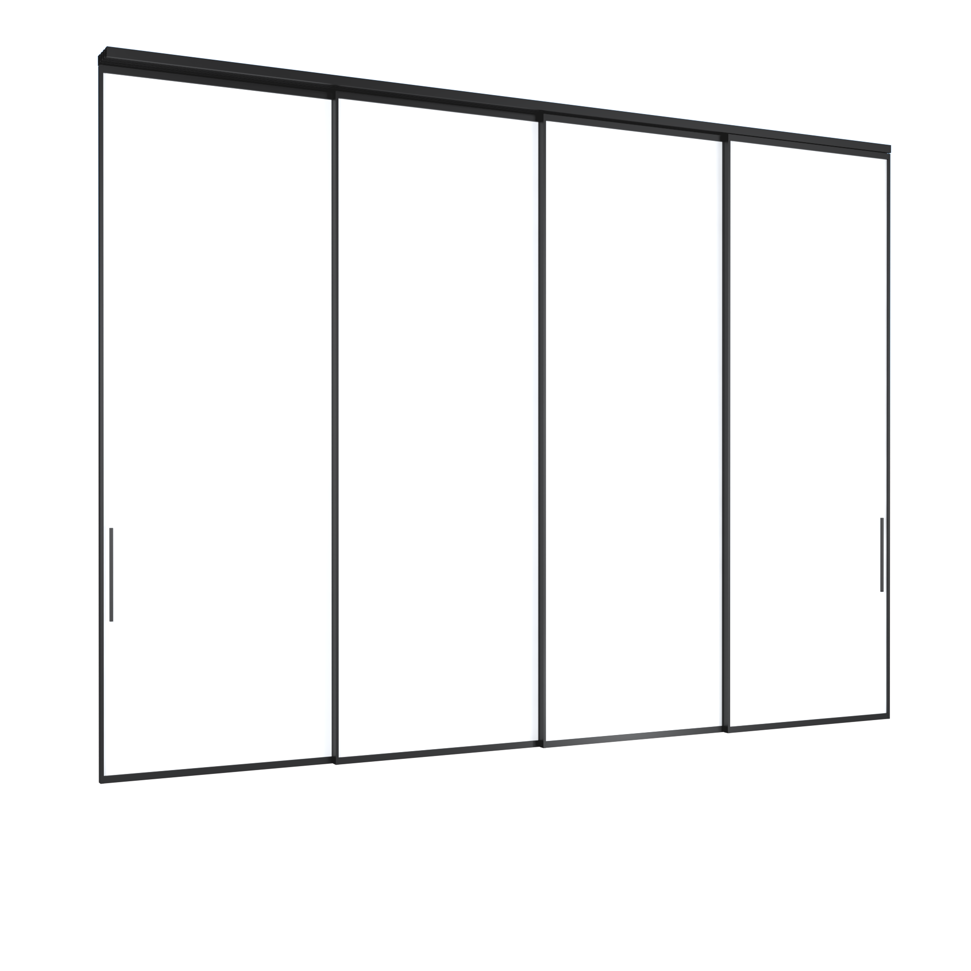 IN16 CỬA ĐI TRƯỢT TREO 4 CÁNH 4 RAY