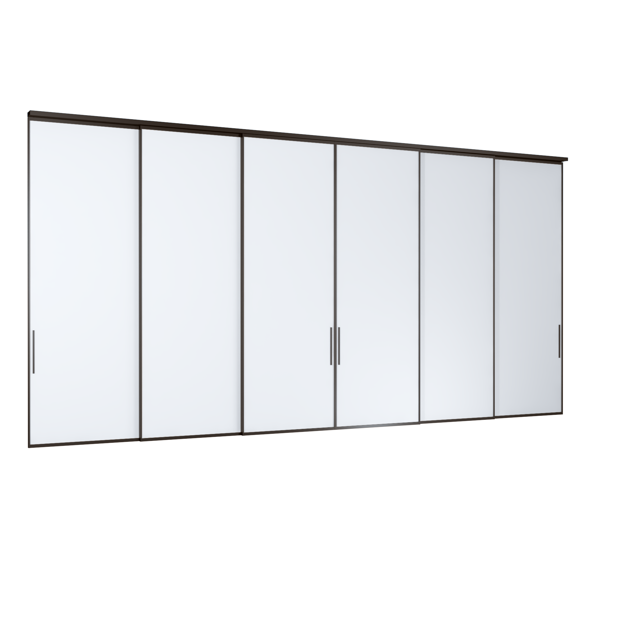 IN16 CỬA ĐI TRƯỢT TREO 6 CÁNH 3 RAY