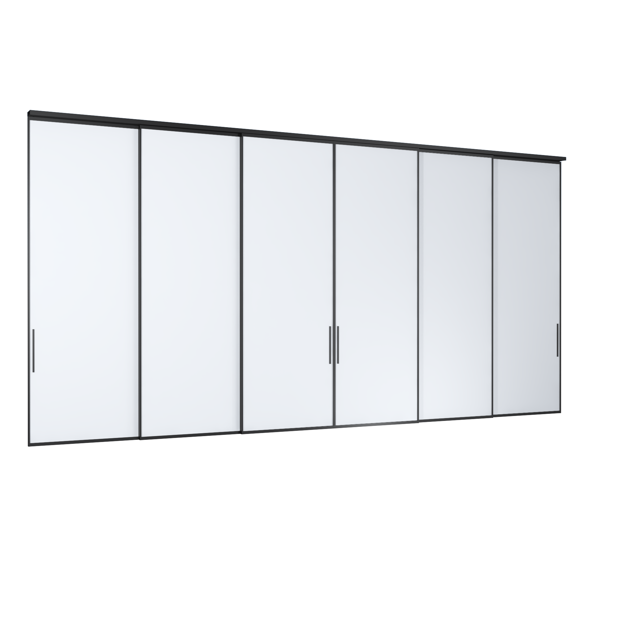IN16 CỬA ĐI TRƯỢT TREO 6 CÁNH 3 RAY