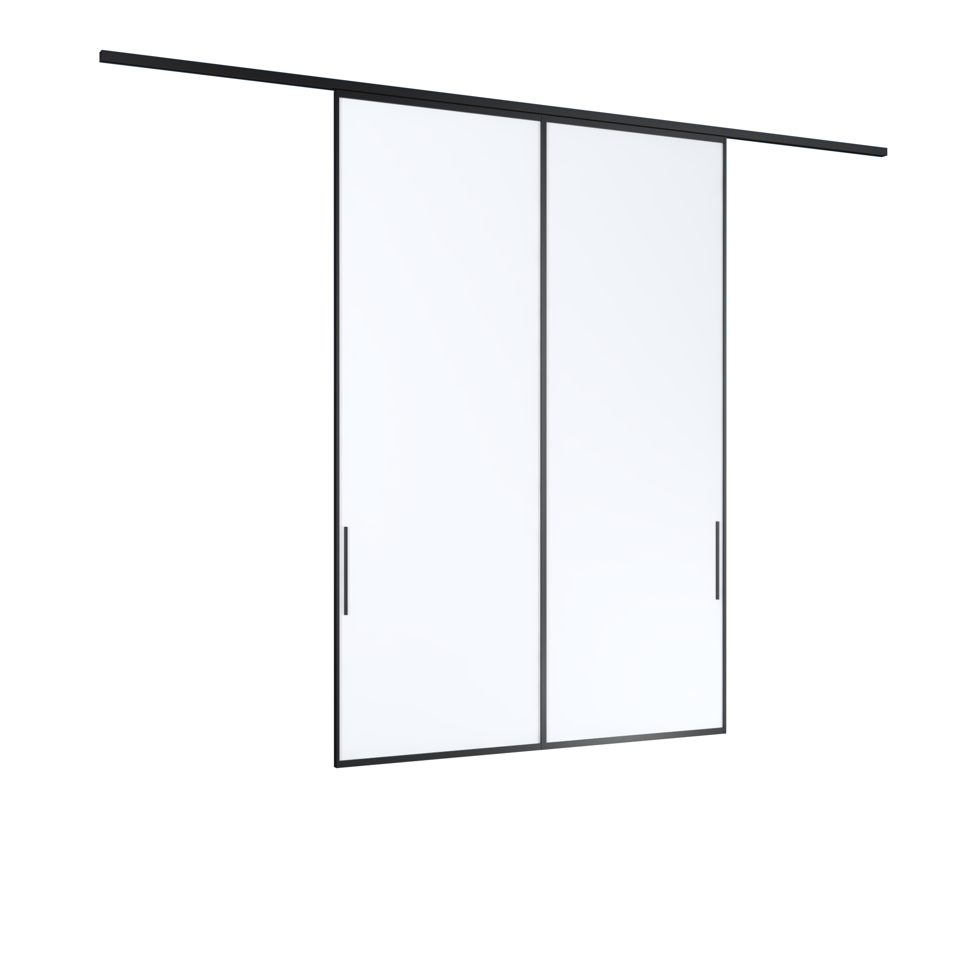 IN16 CỬA ĐI TRƯỢT TREO 2 CÁNH 1 RAY