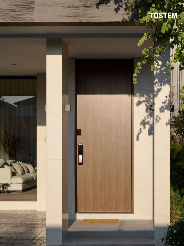 Cửa chính 1 cánh đẹp GIESTA Series sở hữu bề mặt tiên tiến Text Guard với chất bao phủ chống xước, bền màu
