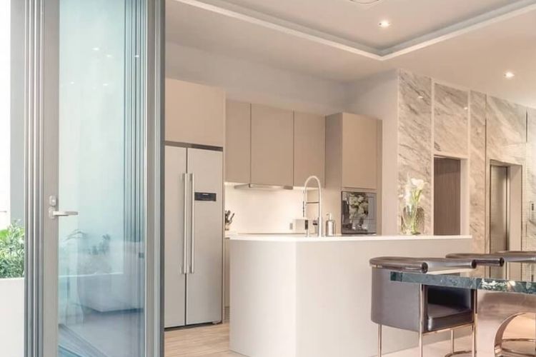 Mẫu cửa xếp trượt 8 cánh