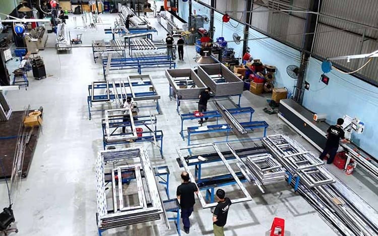 Cửa nhôm nhập khẩu gia công có thể linh hoạt điều chỉnh kích thước theo yêu cầu công trình
