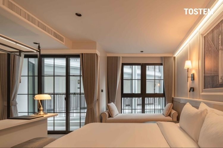 Mẫu cửa sổ nhôm kính đẹp phòng ngủ, phong cách hiện đại