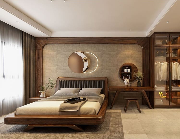 Mẫu thiết kế phòng ngủ đẹp cho vợ chồng sang trọng và ấm cúng
