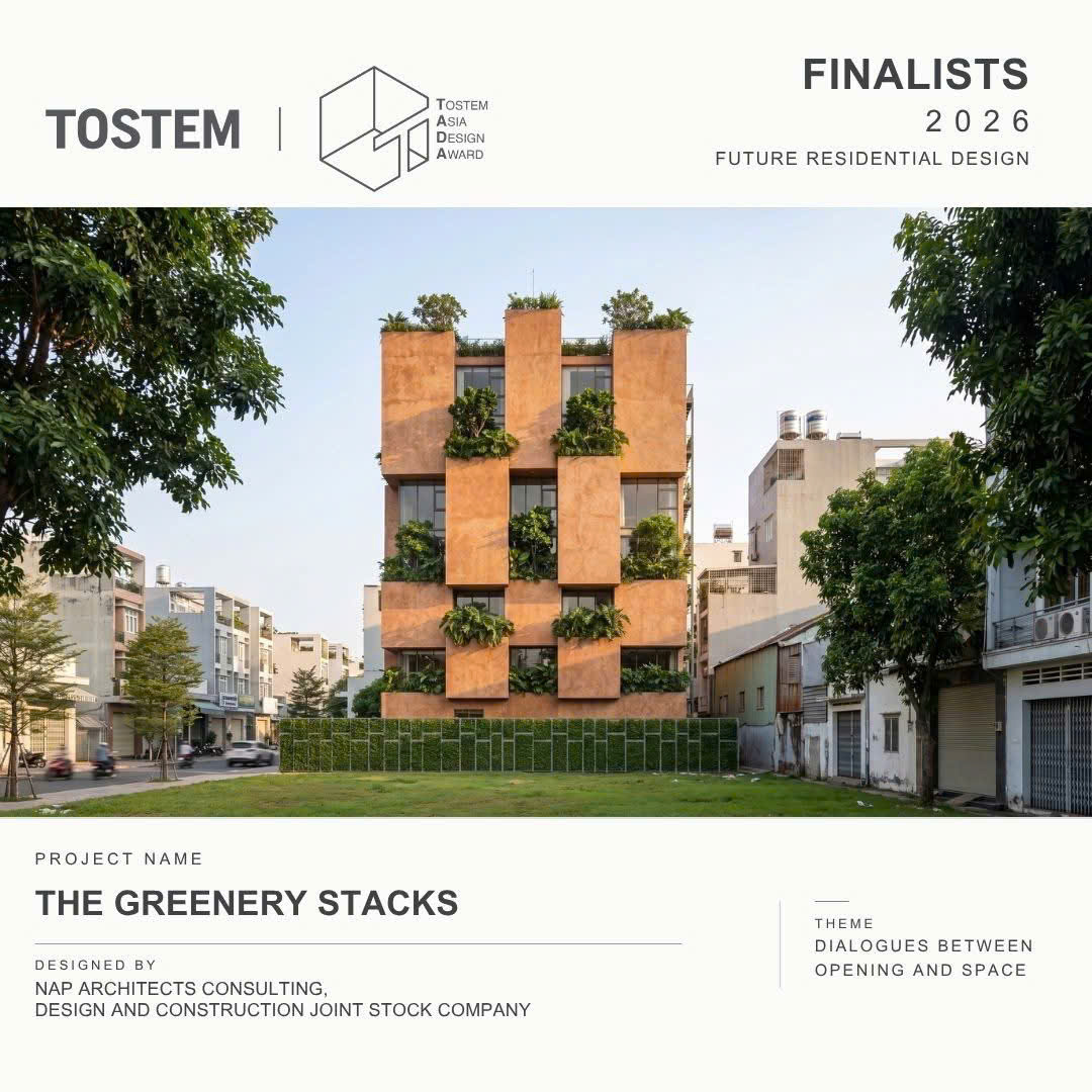 10 VIETNAMESE REPRESENTATIVES ENTER THE TOSTEM ASIA DESIGN AWARD FINALS: NEW PERSPECTIVES ON RESIDENTIAL ARCHITECTURE