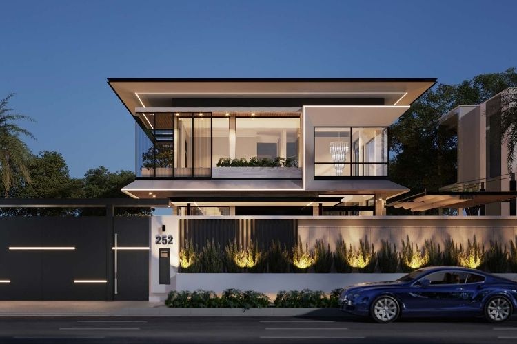 Biệt thự phố 2 tầng 100m2 đẹp, tinh tế và tiện nghi