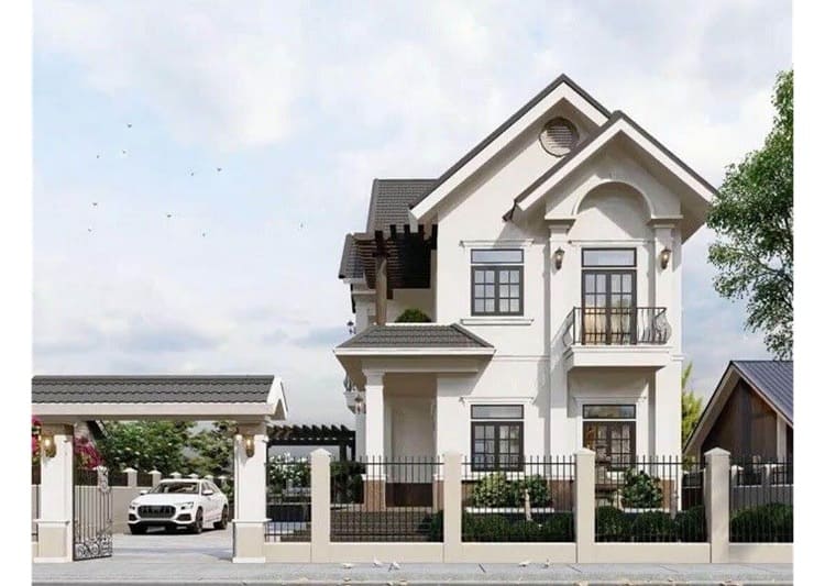 Mẫu biệt thự 2 tầng 4 phòng ngủ cho gia đình nhiều thế hệ