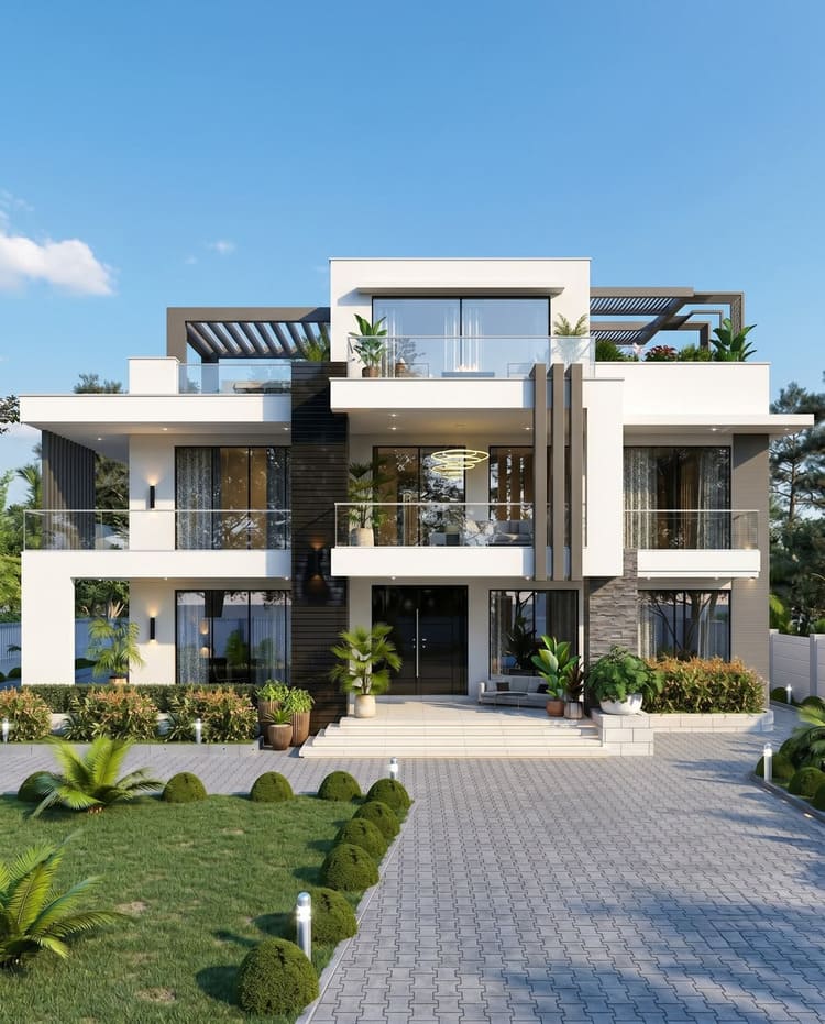 Biệt thự 3 tầng đẹp không chỉ có kiến trúc ấn tượng mà còn phải đáp ứng tốt công năng