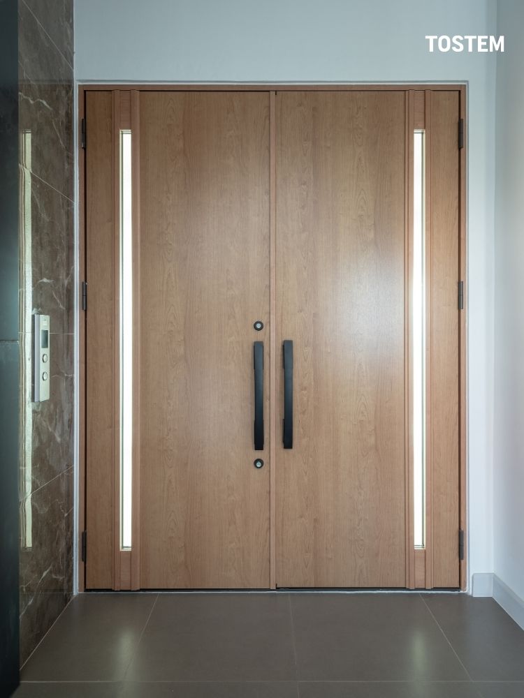 Cửa thép vân gỗ 2 cánh GIESTA P Series