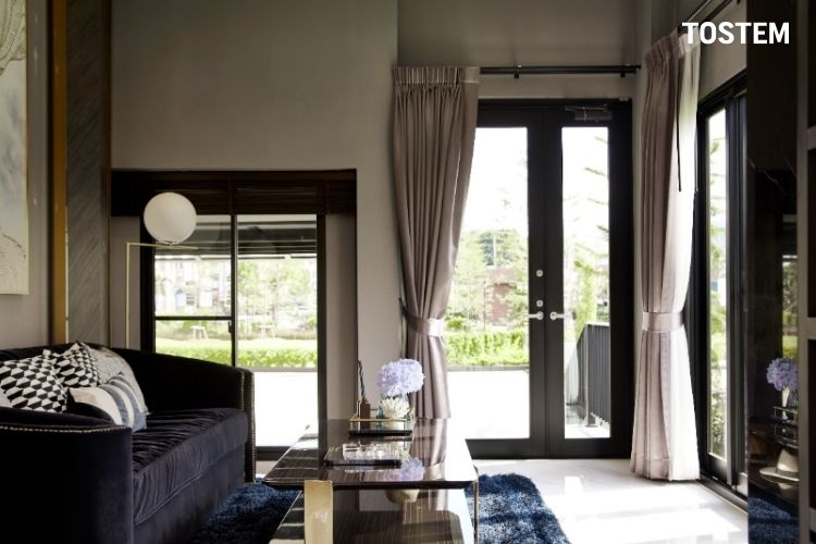 Thiết kế phòng khách phong cách hiện đại với nét gọn gàng, nội thất tối giản