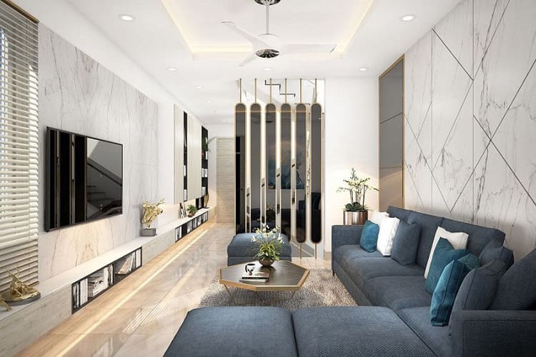 Nên bố trí nội thất sát tường và giữ lối đi thông thoáng
